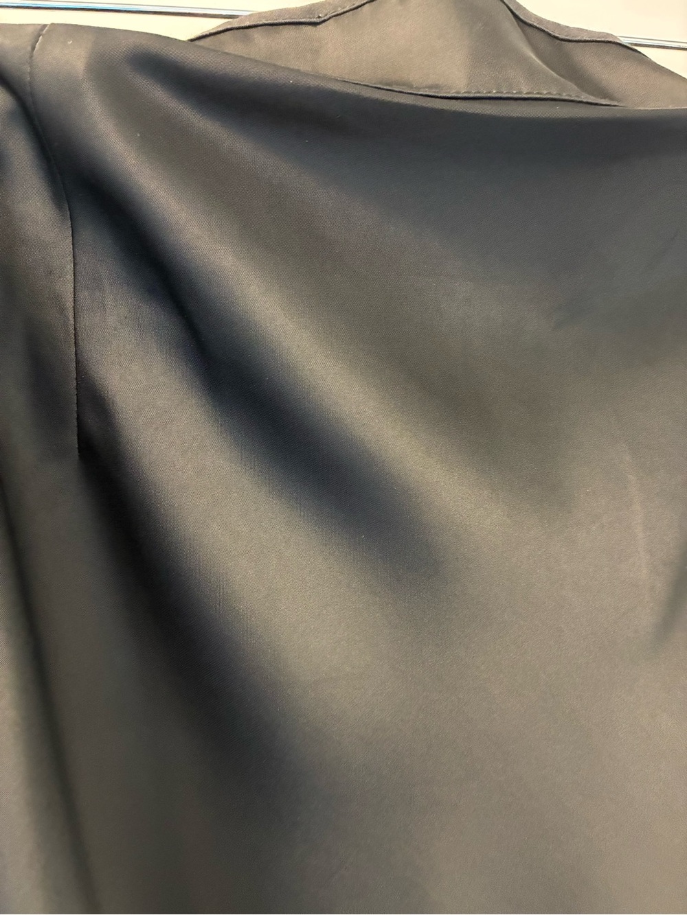 Black Satin Maxi Skirt - Women's Pencil Silhouette - NWOT - Picture 8 of 8